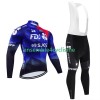 Tenue Maillot M/L + Collant à Bretelles Hiver Thermal Fleece Fdj Suez 2024 Tenue Maillot M/L + Collant à Bretelles Hiver Thermal Fleece Fdj Suez 2024